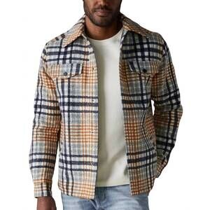 NEW THE NORMAL BRAND legend jacket in amber plaid